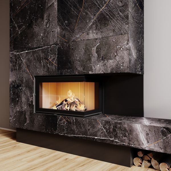 Камінна топка M-FIRE 80 кутова права (17kW) m-fire80r фото