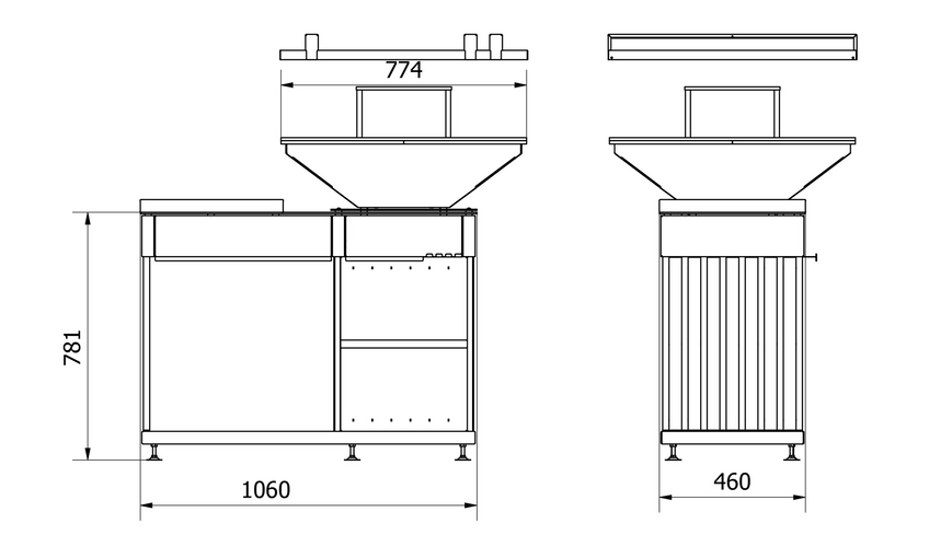 Горелка QUADRUM с грилем горизонтальный Kratki QUADRUM/BBQ/H фото