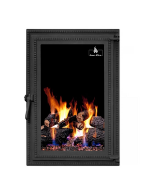 Чавунні дверцята для каміна Iron Fire Brown 440х640 мм 1261 фото