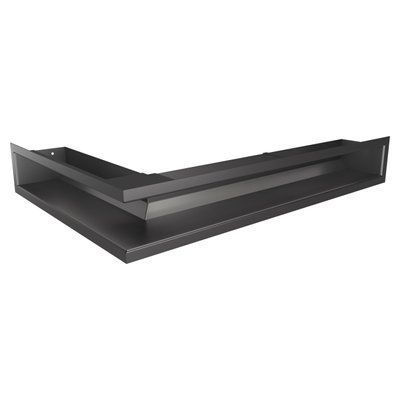 Вентиляционная решетка для камина 90х600х400 SAVEN Loft Angle угловая правая графитовая Loft/NP/9/60/40/G фото