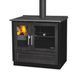 Отопительно-варочная печь Plamen 910 Glass черная 910 Glass Black фото