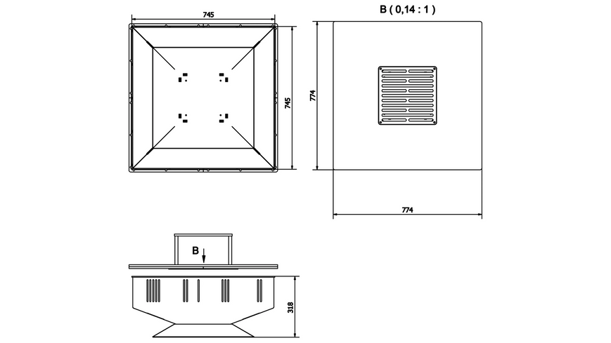 Горелка QUADRUM с грилем Kratki QUADRUM/BBQ фото