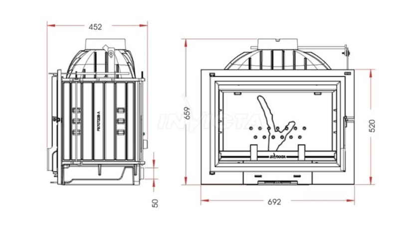 Каминная топка INVICTA Philos 700 INVICTA Philos 700 фото