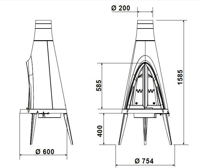 Чавунна піч Invicta TIPI  615344 фото