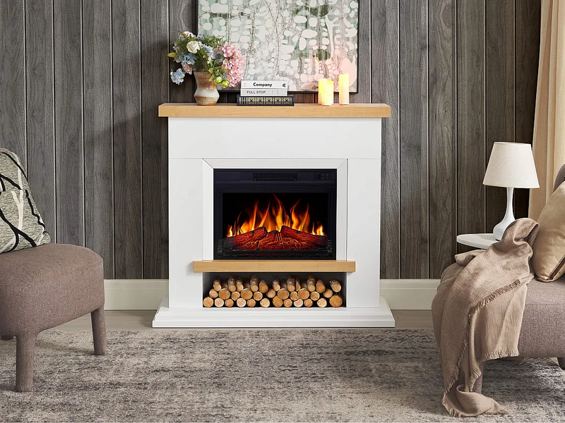 Электрокамин ArtiFlame Shelford AF23S белый Shelford AF23S WT фото