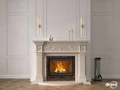 Портал ПРАГА (Botticino + Emperador Dark) (доступны варианты изделия в камне Crema Marfil + Emperador Dark, Polaris + Nero Marquina) Praga фото