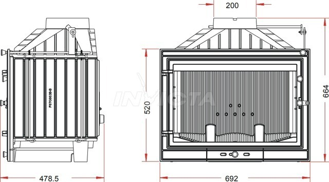 Камінна топка INVICTA 700 Primo Invicta 700 Primo фото