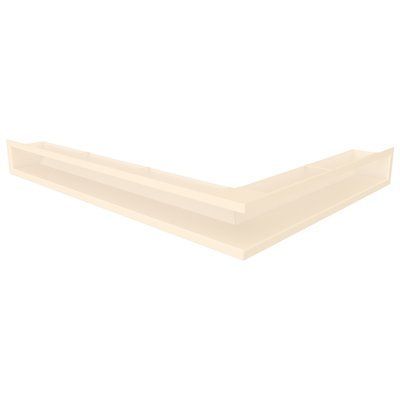 Вентиляційна решітка для каміна 90х600х800 SAVEN Loft Angle кутова ліва кремова Loft/NL/9/60/80/С фото