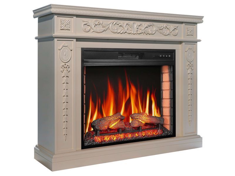 Электрокамин ArtiFlame Delmona AF28S слоновая кость Delmona AF28S I фото