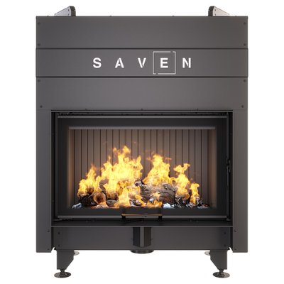 Каминная топка SAVEN Energy Up 80х50 Black (17,0 kW) SE/80х50/Up/BL фото