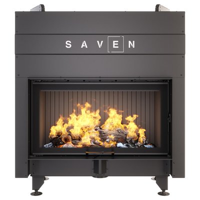 Каминная топка SAVEN Energy Up 90х50 Black (19,0 kW) SE/90х50/Up/BL фото