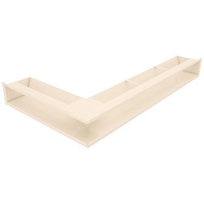 Вентиляційна решітка для каміна 95х800х450 SAVEN Loft Angle кутова права кремова LOFT/NP/9,5/80/45/С фото