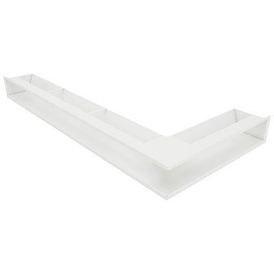 Вентиляційна решітка для каміна 95х450х950 SAVEN Loft Angle кутова ліва біла LOFT/NL/9,5/45/95/W фото