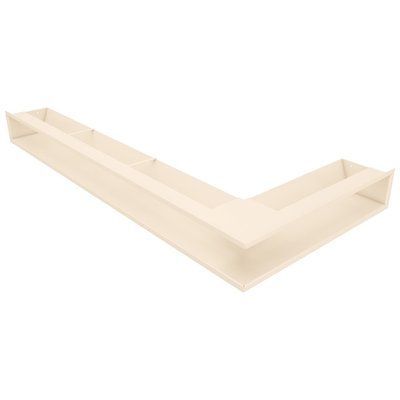 Вентиляційна решітка для каміна 95х450х950 SAVEN Loft Angle кутова ліва кремова LOFT/NL/9,5/45/95/С фото