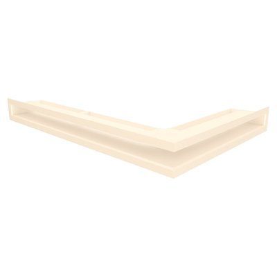 Вентиляційна решітка для каміна 60х400х600 SAVEN Loft Angle кутова ліва кремова  Loft/NL/6/40/60/С фото
