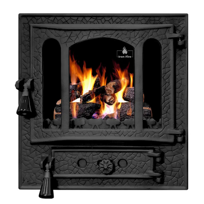 Чавунні дверцята для печей Iron Fire Amber 465х485 мм 1130 фото