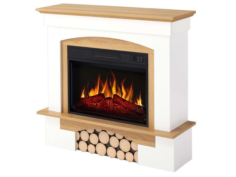 Електрокамін ArtiFlame Woodley AF23S білий / дуб натуральний Woodley AF23S WT/NO фото