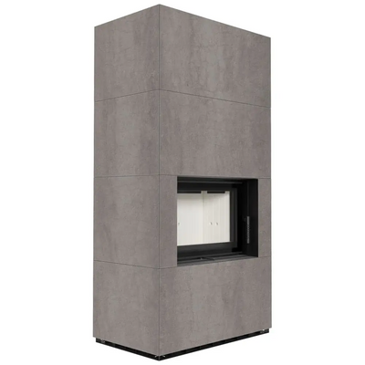 Камин Kratki FLOKI BOX 8 kW &Oslash; 160 в корпусе с керамогранита NATURALI PIETRA DI SAVOIA GRIGIA BOCCIARDATA FLOKI/S/PF/Q/N/P/D/S/G фото