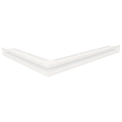 Вентиляционная решетка для камина 60х800х600 SAVEN Loft Angle угловая правая белая Loft/NP/6/80/60/W фото