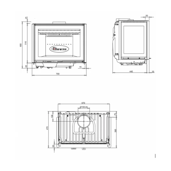 Камінна вставка Dovre 2575CBS1 Dovre 2575CBS фото