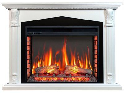 Електрокамін ArtiFlame Praga AF33 білий Praga AF33 WT фото