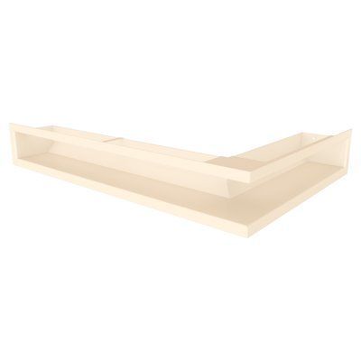 Вентиляционная решетка для камина 90х400х600 SAVEN Loft Angle угловая левая кремовая Loft/NL/9/40/60/С фото